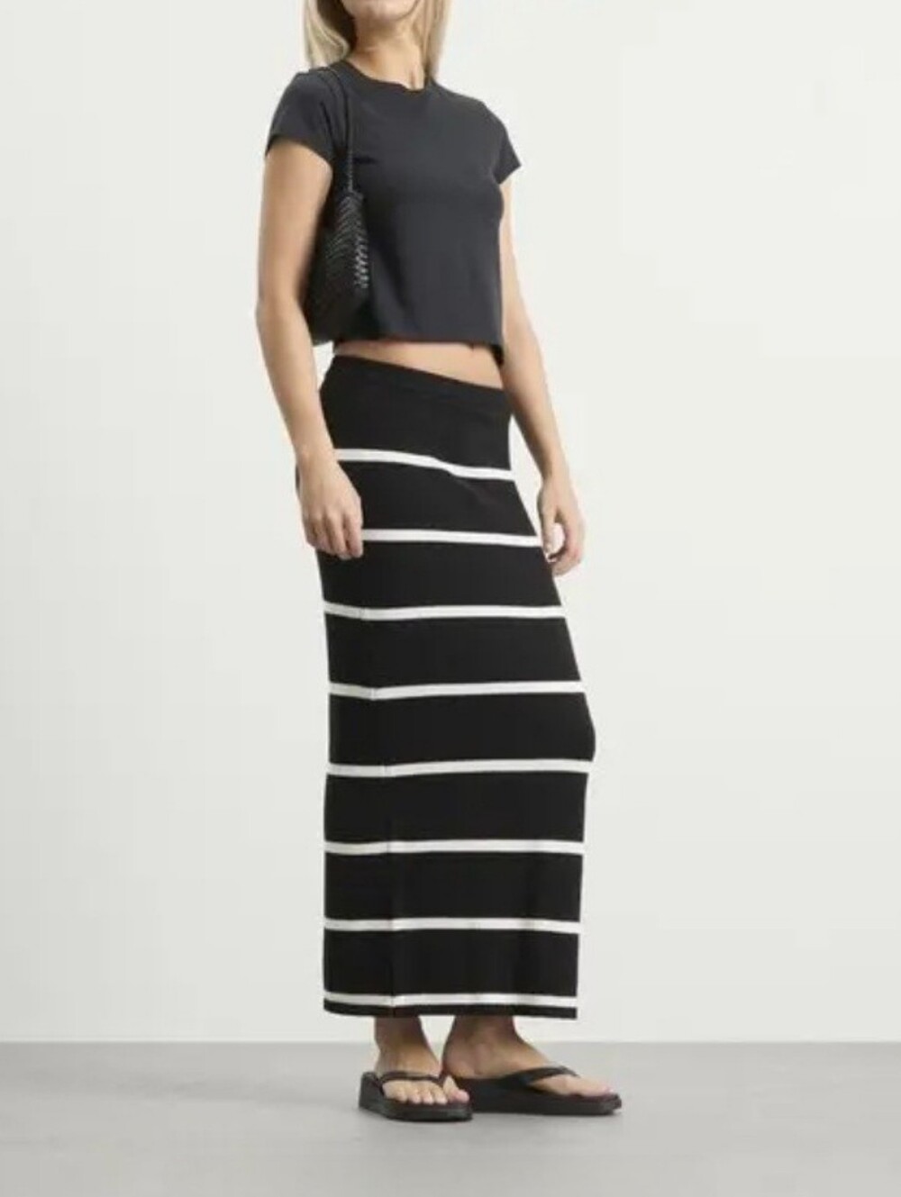 4th & Reckless Aisa Striped Maxi Skirt